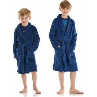 👉 Badjas blauw kinderen jongens Eskimo kind met sjaalkraag 5400179796325