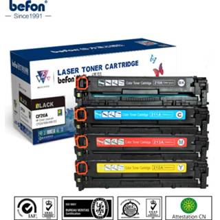 👉 Toner cartridge Befon Color 210 set Compatible for HP CF210A CF211A CF212A CF213A 131A LaserJet Pro 200 M251nw M276n/nw