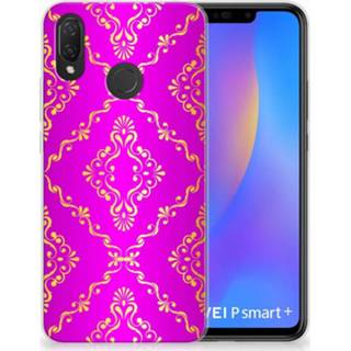 👉 Roze Huawei P Smart Plus Uniek TPU Hoesje Barok 8718894615157