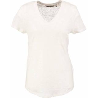 👉 Shirt wit linnen s Garcia off white shiny t-shirt