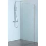 👉 Zijwand RVS Sub 061 100x200 cm., clean-glas, gepolijst profiel