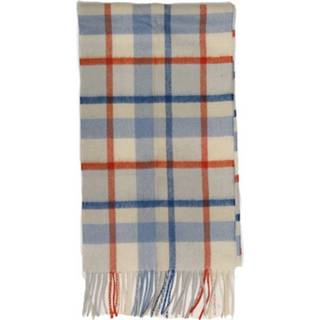 👉 Sjaal lamswol nederlands Country Plaid Cream