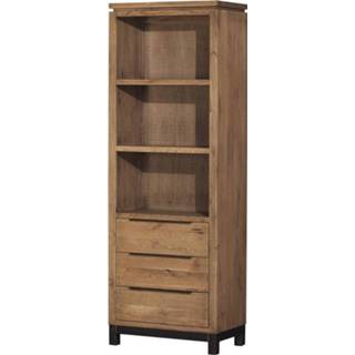 👉 Boekenkast nederlands Sevilla hoog met 3 laden