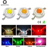 👉 High power LED wit rood donkergroen blauw geel 10pcs 1W 3W Chip Light Beads Cold White Warm Red Green Blue Yellow For SpotLight Downlight Lamp Bulb