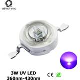 👉 High power LED violet purper 10pcs-100pcs 3W UV Light Beads Ultra Purple Chip 360nm 365nm 370nm 380nm 390nm 395nm 400nm 405nm 430nm