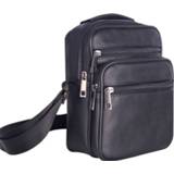👉 Mens Leather Small Messenger Bag Satchels Multifunctional Crossbody Shoulder Bag for Travel Casual Male Zipper Pouch Phone Bag
