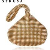 👉 SEKUSA Soft Beaded Women Evening Bags Cover Open Style Lady Wedding Bridalmaid Handbags Purse Bag For New Year Gift Clutch