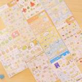👉 Kladblok 4pcs/Lot Sumikko gurashi paper sticker Cute bear penguin cat Decorative adhesive for diary letter scrapbook Stationery
