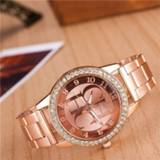 👉 Watch steel vrouwen 2018 New Famous Brand Luxury Women Fashion Crystal Dress Quartz Watches stainless Wristwatches Zegarek Damski