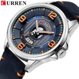 👉 Watch leather mannen Mens Watches Top Brand CURREN Wristwatch Analog Army Military Quartz Time Man Waterproof Clock Fashion Relojes Hombre