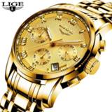 👉 Watch steel New LIGE Watches Men Luxury Brand Chronograph Sports Waterproof Full Quartz Men's Relogio Masculino+BOX