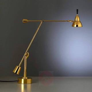 👉 Tafel lamp a+ goud Eduard-Wilfrid Buquet verguld metaal TECNOLUMEN tafellamp 24 karaats