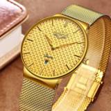 👉 Watch steel goud LIGE Fashion Mens Watches Top Brand Luxury Ultra Thin Quartz Men Mesh Strap Waterproof Gold Relogio Masculino