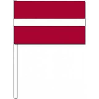 👉 Papier active multi Zwaaivlaggetjes Letland 10 stuks