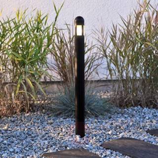 👉 Zwart a+ warmwit staal Handige set v. 3 - LED tuinpadverlichting Amalfi