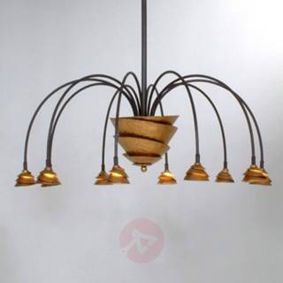 👉 Hang lamp metaal bruin warmwit a+ Exclusieve LED hanglamp Fontaine ijzer-bruin-goud