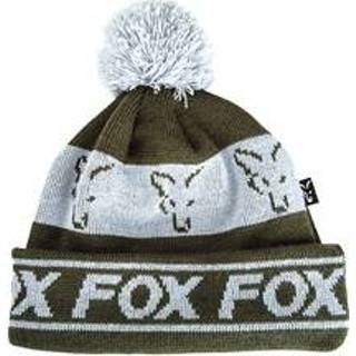 👉 Muts donkergroen groen zilver polyester One Size Fox Green & Silver Lined Bobble Hat |