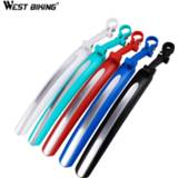 👉 Bike plastic WEST BIKING Bicycle Wings Front Rear Mudguard 700c Fender Mud Guards Road For Accessories