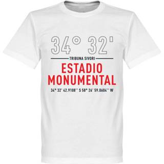 👉 Shirt wit River Plate Estadio Monumental Coördinaten T-Shirt -