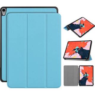 👉 Goud stand flip hoes kunstleer 3-Vouw sleepcover - iPad Pro 12.9 inch (2018) 669014992833 669014993571