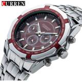 👉 Watch steel Top Brand Luxury CURREN Casual Military Quartz Sports Wristwatch Full Waterproof Men's Clock Relogio Masculino
