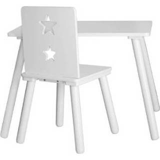 👉 Tafel wit hout kinderen Kids Concept Star, - 7340028702535