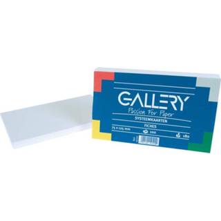 👉 Systeemkaart witte Gallery systeemkaarten, ft 7,5 x 12,5 cm, effen, pak van 100 stuks 5411401191009