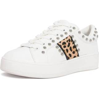👉 Sneakers wit leer vrouwen Steve Madden belle sneaker leopard 8719484538337
