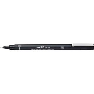 👉 Fineliner zwart Uni Pin zwart, 0,03 mm 4902778230817