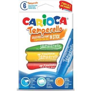 👉 Carioca plakkaatverfsticks Temperello, doos van 6 stuks in geassorteerde kleuren 8003511427399