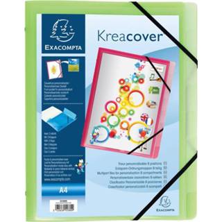 👉 Sorteermap Exacompta Kreacover, met 3 kleppen en 8 vakken, geassorteerde kleuren 3130630553809