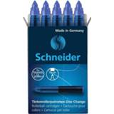 👉 Blauw vulling Schneider One Change, doos van 5 stuks, 4004675124081
