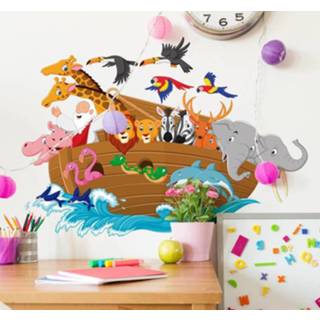 👉 Muursticker nederlands kinderen Kinderkamer Ark van Noach