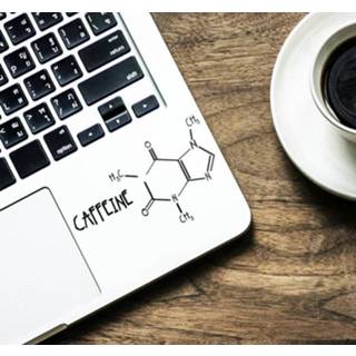 👉 Laptop sticker nederlands cafeïne molecuul