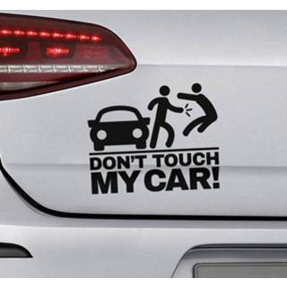 👉 Autosticker nederlands Auto sticker don't touch my car