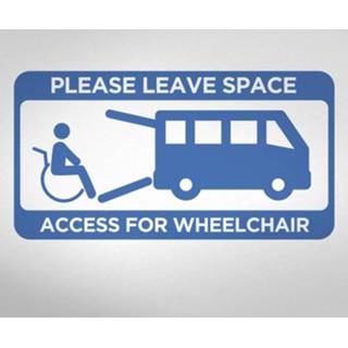 Rolstoel nederlands Voertuig sticker toegang voor rolstoelen