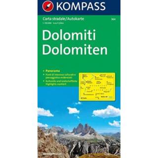 Autokaart Kompass 364 Dolomiten Panorama + - Boek 62Damrak (3854912099) 9783854912095