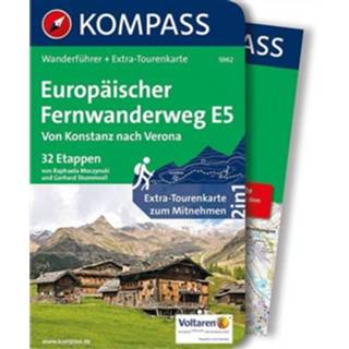 👉 Boek WF5962 Europäischer Fernwanderweg E5, von Konstanz nach Verona Kompass - Gerhard Stummvoll (3990442309) 9783990442302