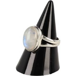 👉 Maansteen zilveren active Ring van de edelsteen Regenboog (Model 5) 7440841867883