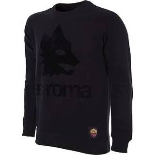 👉 Sweater zwart COPA Football - AS Roma Retro Logo