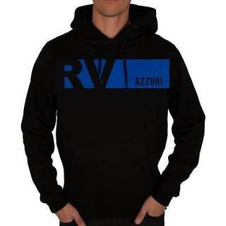 👉 Banner zwart blauw Rugby Vintage - Italië Colour Hoodie Zwart/Blauw