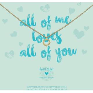 👉 Goud active Classic Collection vrouwen Heart to get N386CIR18G Necklace circle all of me loves you gold 8719214216979