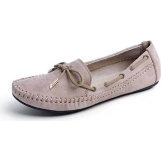 👉 One Size vrouwen apricot Lace-Up Slip-On Flats
