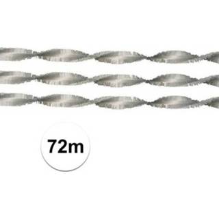 👉 Feestslinger zilver zilveren papier feestslingers 72 meter