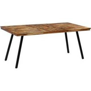 👉 Eettafel active staal teakhout 180x90x76 cm gerecycled en