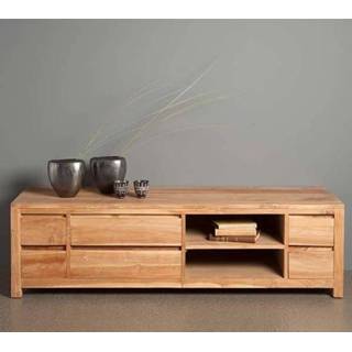 👉 Active naturel teak hout Tv-meubel Corona 6 laden 3080582000749