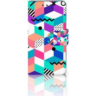 👉 Samsung Galaxy S5 Mini Boekhoesje Design Blocks Colorful 8718894410615