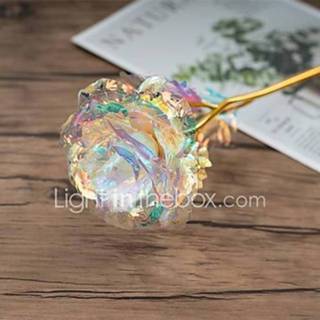 👉 Kunstbloem om het huis Kunstbloemen 1 Tak Klassiek Luxe / Modern Rozen Bloemen voor op tafel