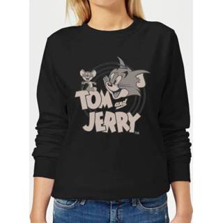 👉 Trui zwart s vrouwen Tom and Jerry Circle Dames -