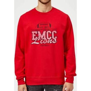 👉 Sweat shirt rood s male East Mississippi Community College Lions Distressed Sweatshirt - Red